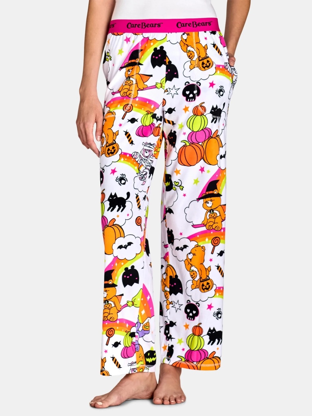 Care Bears Halloween Character Print Velour Lounge Pants NEW Size X-Small NWT
